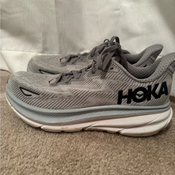 Hoka | Shoes | Hoka Light Gray Athletic Sneakers | Poshmark display picture 1
